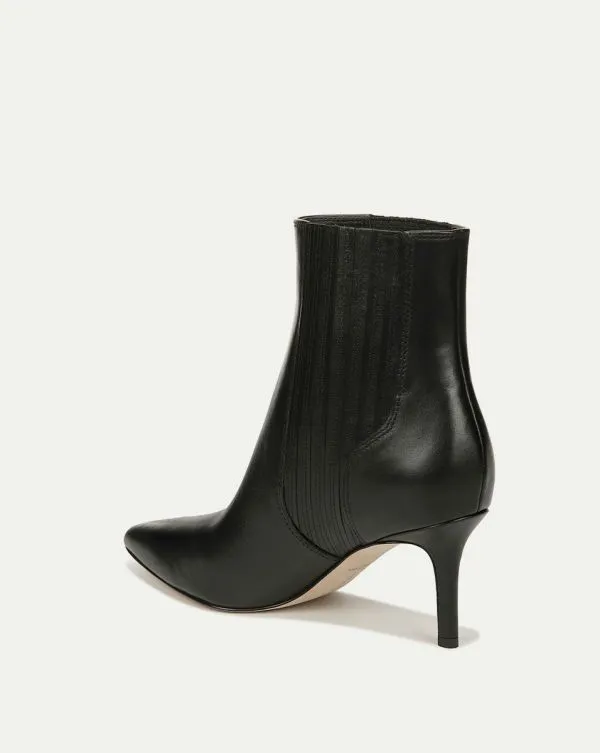 Lisa Leather MidHeel Bootie Black Leather Women Veronica Beard Shoes Lisa Leather MidHeel Bootie Black Leather Women Veronica Beard Shoes
