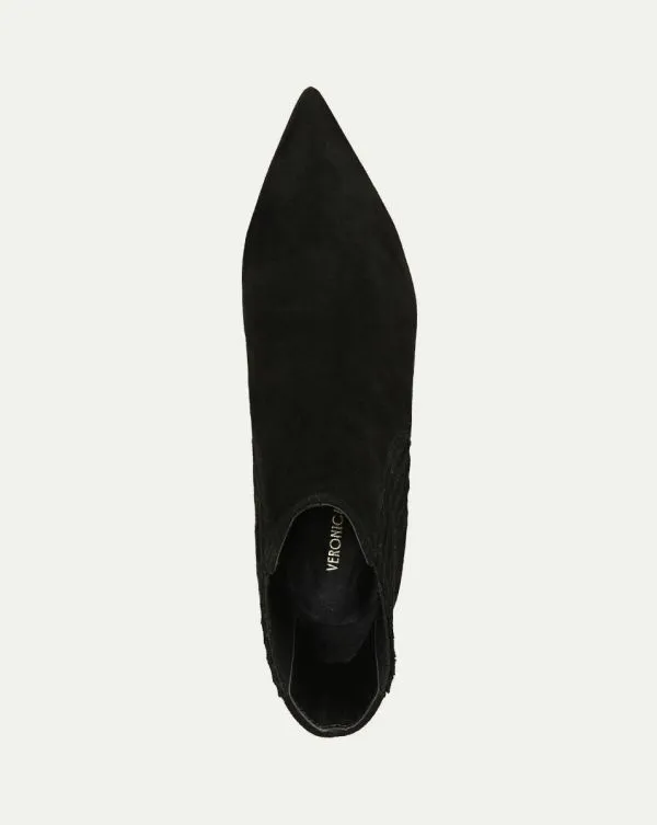Lisa Suede MidHeel Bootie Black Suede Women Veronica Beard Shoes Lisa Suede MidHeel Bootie Black Suede Women Veronica Beard Shoes