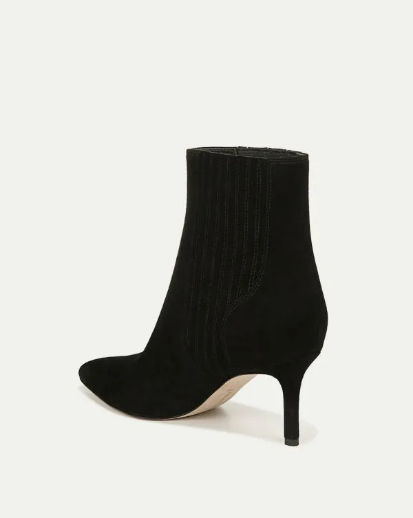 Lisa Suede MidHeel Bootie Black Suede Women Veronica Beard Shoes Lisa Suede MidHeel Bootie Black Suede Women Veronica Beard Shoes