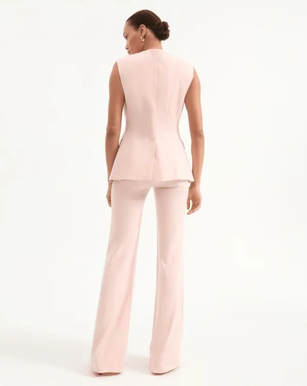 Lois Vest Pink Shell Women Veronica Beard Jackets and Outerwear Lois Vest Pink Shell Women Veronica Beard Jackets and Outerwear