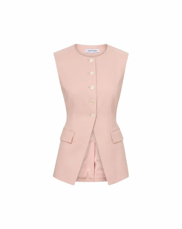 Lois Vest Pink Shell Women Veronica Beard Jackets and Outerwear Lois Vest Pink Shell Women Veronica Beard Jackets and Outerwear