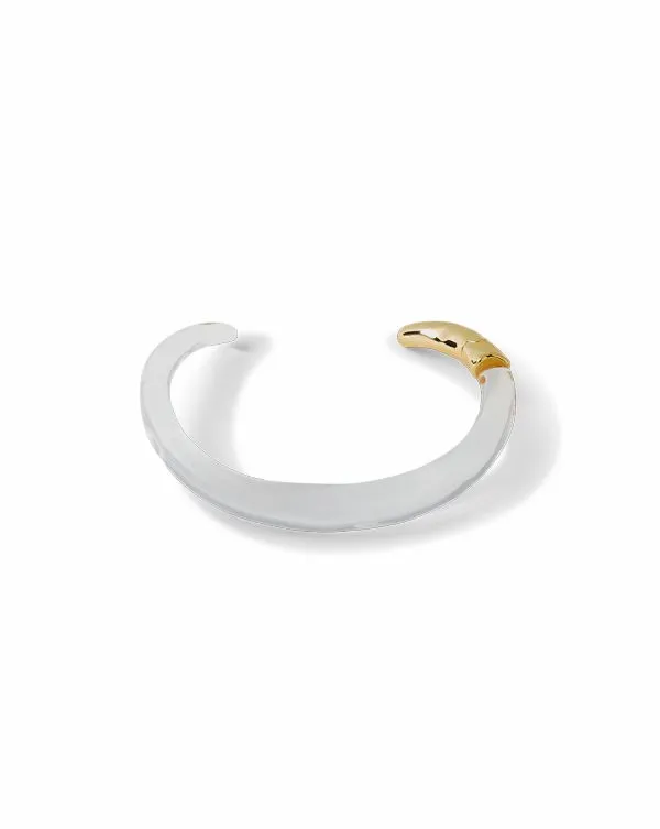 Lucite Collar Necklace Clearandgold Women Veronica Beard Accessories