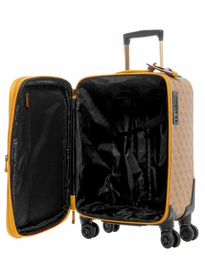 Luggage and Travel Bags GUESS WomenMen Izzy 188243 8Wheel Suitcase JauneLemon Yellow Luggage and Travel Bags GUESS WomenMen Izzy 188243 8Wheel Suitcase JauneLemon Yellow