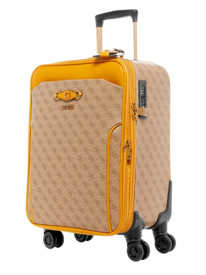 Luggage and Travel Bags GUESS WomenMen Izzy 188243 8Wheel Suitcase JauneLemon Yellow Luggage and Travel Bags GUESS WomenMen Izzy 188243 8Wheel Suitcase JauneLemon Yellow
