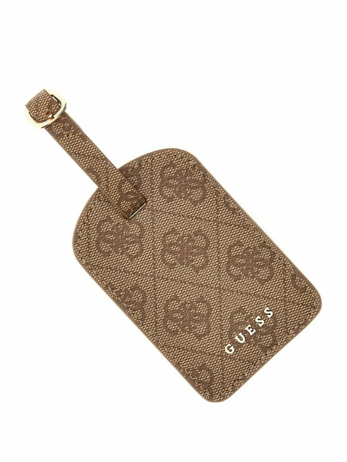 Luggage and Travel Bags WomenMen GUESS Passport Case and Luggage Tag Gift Set Latte Logo