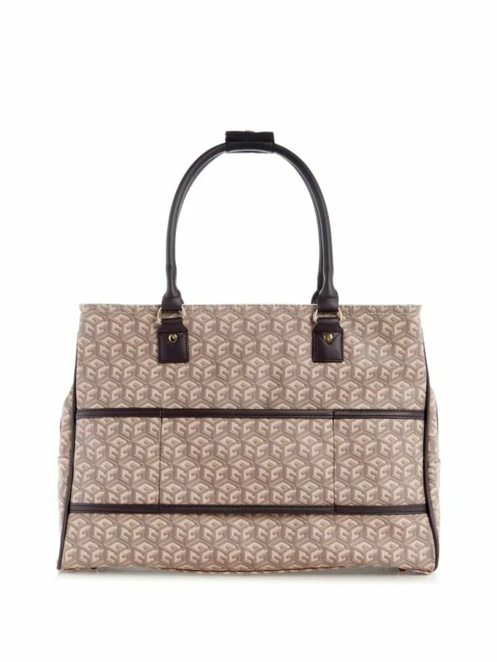 Luggage and Travel Bags WomenMen GUESS Wilder G Cube Shopper Tote Espresso Logo Luggage and Travel Bags WomenMen GUESS Wilder G Cube Shopper Tote Espresso Logo