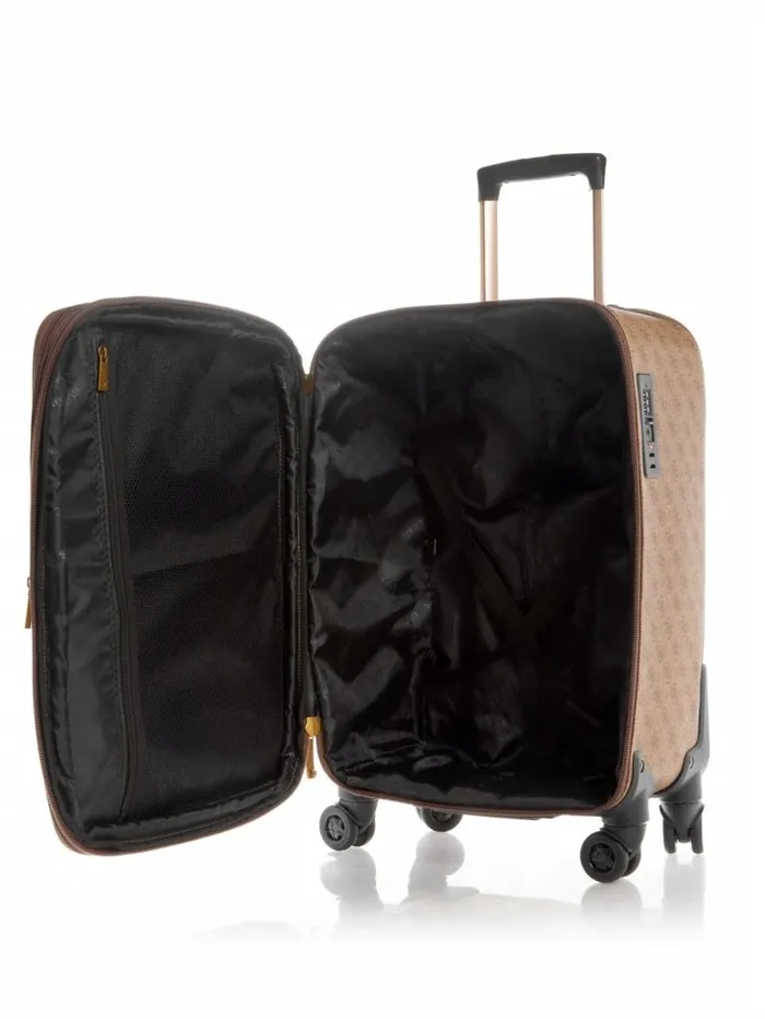 Luggage and Travel Bags WomenMen Keith 208243 8Wheel Suitcase Latte GUESS