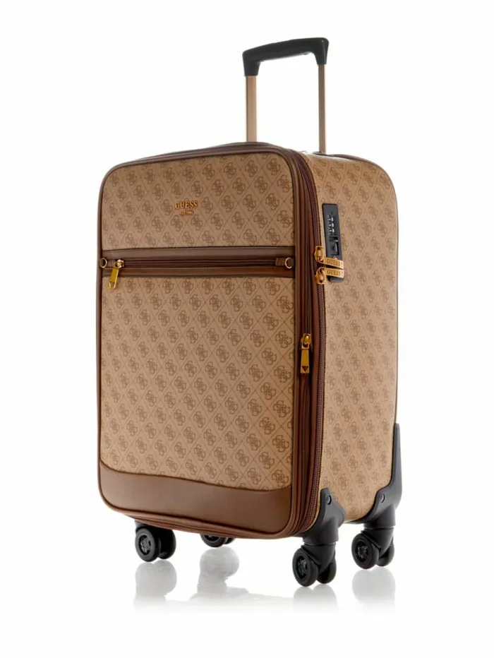 Luggage and Travel Bags WomenMen Keith 208243 8Wheel Suitcase Latte GUESS