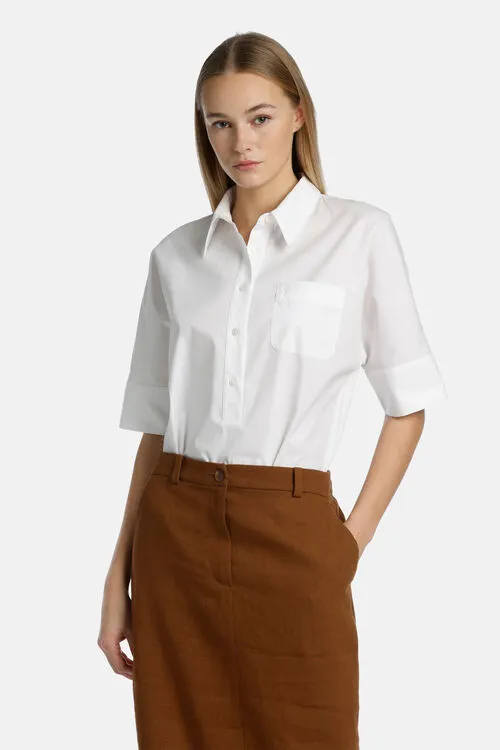 Luisa Spagnoli Borgata Borgata White Women Blouses and Shirts