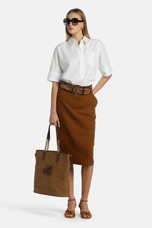 Luisa Spagnoli Borgata Borgata White Women Blouses and Shirts Luisa Spagnoli Borgata Borgata White Women Blouses and Shirts