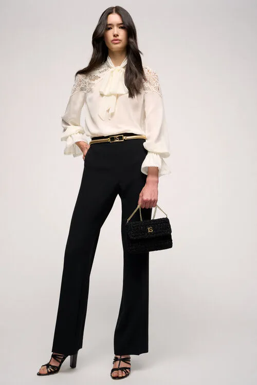 Luisa Spagnoli Buona Buona Cream Women Blouses and Shirts Luisa Spagnoli Buona Buona Cream Women Blouses and Shirts