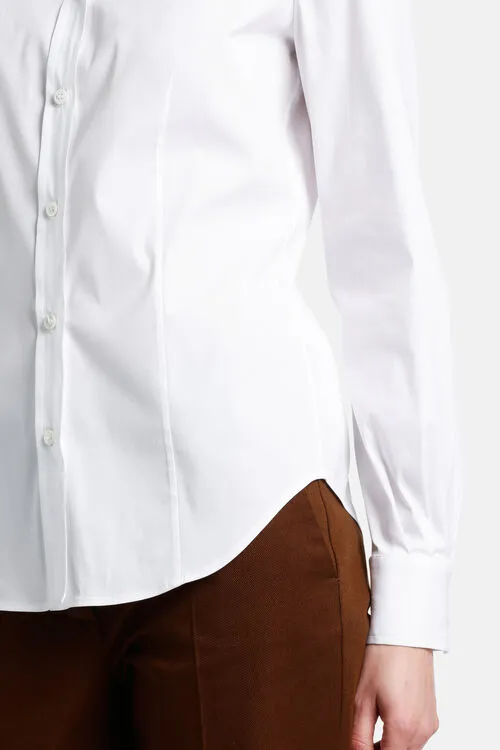 Luisa Spagnoli Buratto Buratto White Women Blouses and Shirts Luisa Spagnoli Buratto Buratto White Women Blouses and Shirts