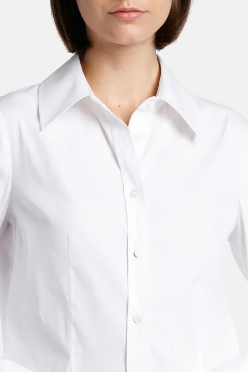 Luisa Spagnoli Buratto Buratto White Women Blouses and Shirts Luisa Spagnoli Buratto Buratto White Women Blouses and Shirts