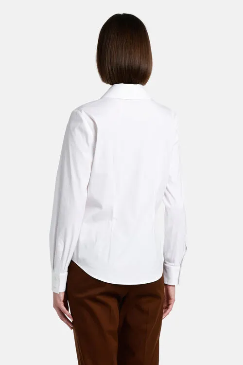 Luisa Spagnoli Buratto Buratto White Women Blouses and Shirts Luisa Spagnoli Buratto Buratto White Women Blouses and Shirts