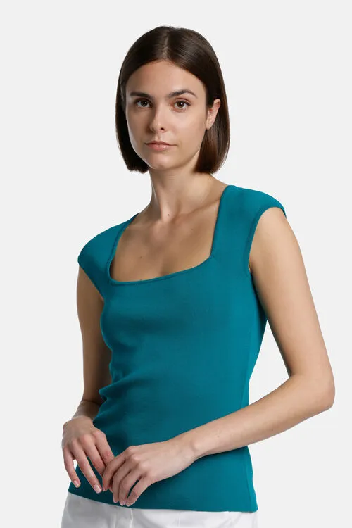 Luisa Spagnoli Cebrio Cebrio Peacock Women Tops and TShirts