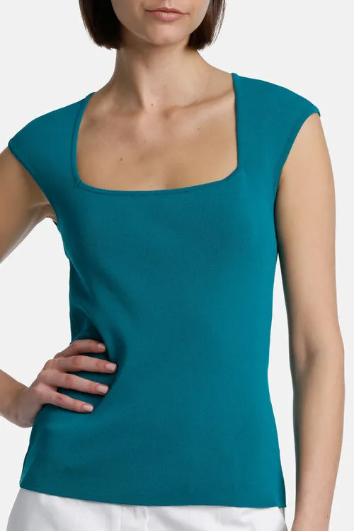 Luisa Spagnoli Cebrio Cebrio Peacock Women Tops and TShirts