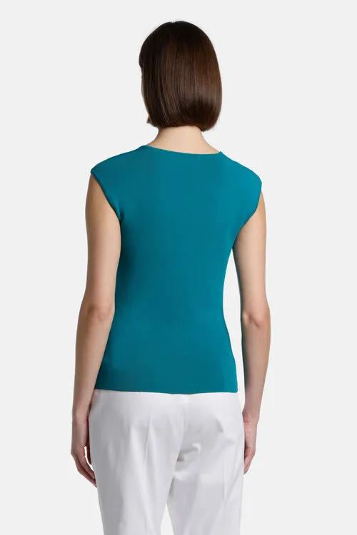 Luisa Spagnoli Cebrio Cebrio Peacock Women Tops and TShirts