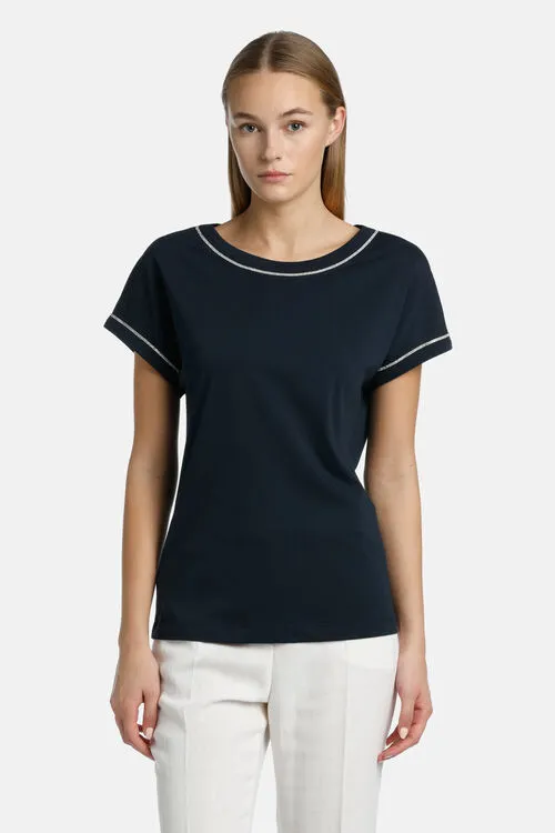 Luisa Spagnoli Tops and TShirts Women Brescello Brescello Blue