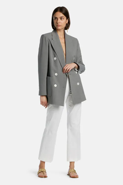 Luisa Spagnoli Vignone Vignone Grey Melange Women Jackets and Blazers