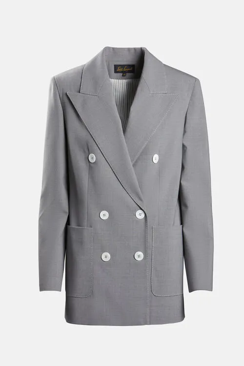 Luisa Spagnoli Vignone Vignone Grey Melange Women Jackets and Blazers Luisa Spagnoli Vignone Vignone Grey Melange Women Jackets and Blazers