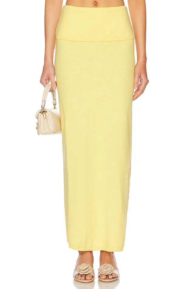 Lumielle Maxi Skirt Baby Yellow Women Lovers and Friends Skirts