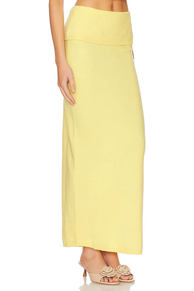 Lumielle Maxi Skirt Baby Yellow Women Lovers and Friends Skirts