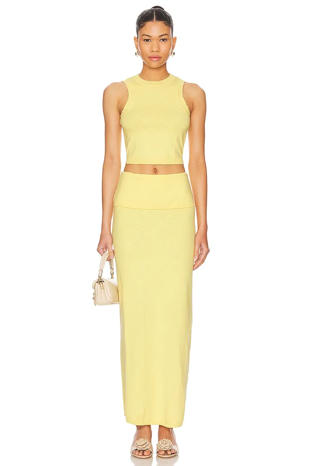 Lumielle Maxi Skirt Baby Yellow Women Lovers and Friends Skirts