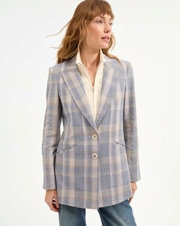 Maci Dickey Jacket Blue Multi Women Veronica Beard Jackets and Outerwear Maci Dickey Jacket Blue Multi Women Veronica Beard Jackets and Outerwear