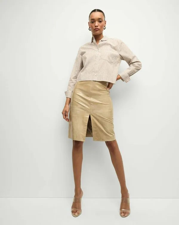 Maia Striped Shirt Acornandwhite Women Veronica Beard Tops Maia Striped Shirt Acornandwhite Women Veronica Beard Tops