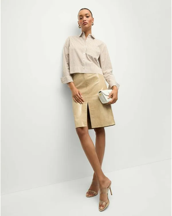 Maia Striped Shirt Acornandwhite Women Veronica Beard Tops Maia Striped Shirt Acornandwhite Women Veronica Beard Tops