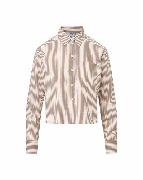 Maia Striped Shirt Acornandwhite Women Veronica Beard Tops Maia Striped Shirt Acornandwhite Women Veronica Beard Tops