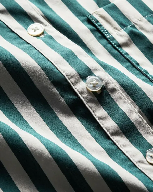 Maia Striped Shirt Pineandwhite Women Veronica Beard Tops Maia Striped Shirt Pineandwhite Women Veronica Beard Tops