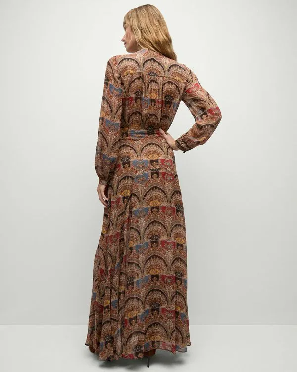 Makenzie Dress Dark Chocolate Multi Women Veronica Beard Dresses Makenzie Dress Dark Chocolate Multi Women Veronica Beard Dresses