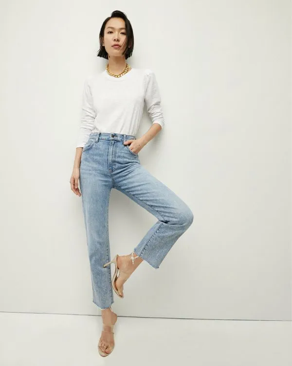 Mason Baseball Tee White Women Veronica Beard Tops Mason Baseball Tee White Women Veronica Beard Tops