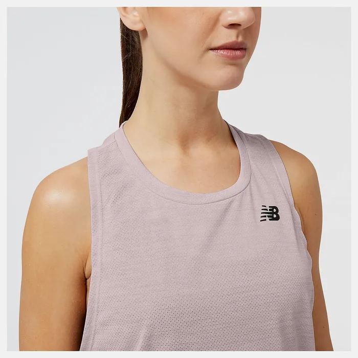 Matching Sets Women New Balance Impact Run Luminous Tank STONE PINK HEATHER Matching Sets Women New Balance Impact Run Luminous Tank STONE PINK HEATHER