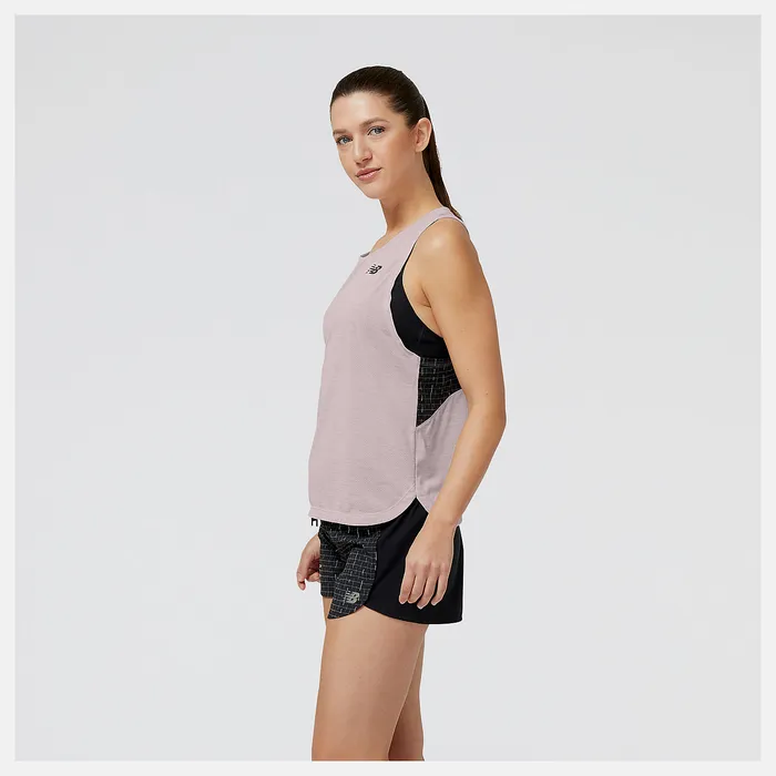 Matching Sets Women New Balance Impact Run Luminous Tank STONE PINK HEATHER Matching Sets Women New Balance Impact Run Luminous Tank STONE PINK HEATHER