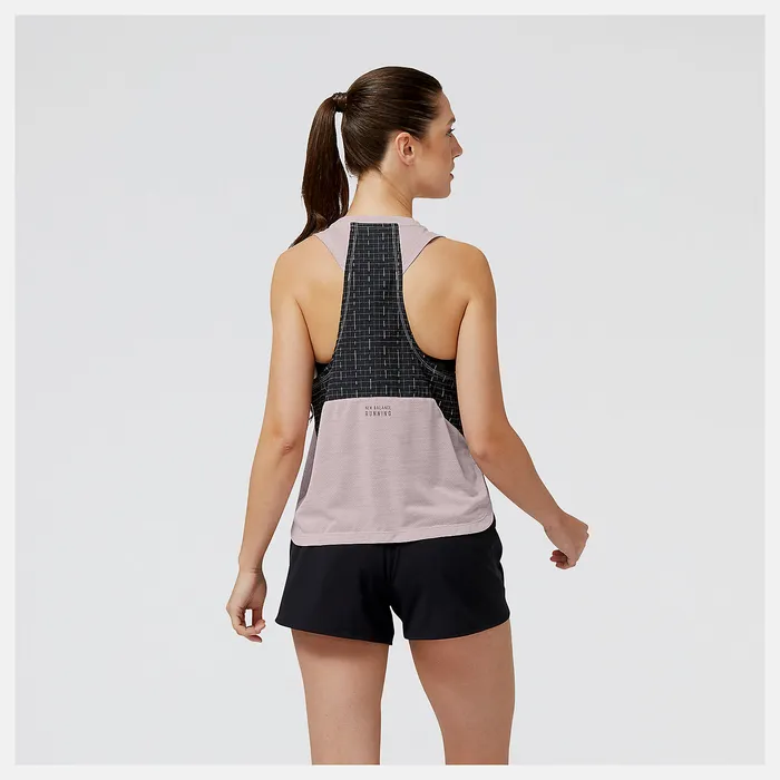 Matching Sets Women New Balance Impact Run Luminous Tank STONE PINK HEATHER Matching Sets Women New Balance Impact Run Luminous Tank STONE PINK HEATHER