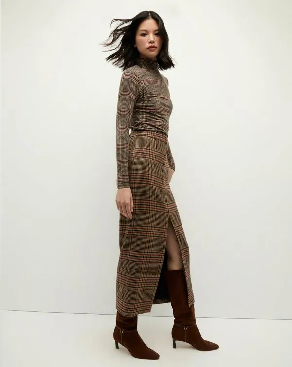 Maxine Plaid Maxi Skirt Camelandblack Women Veronica Beard Skirts and Shorts Maxine Plaid Maxi Skirt Camelandblack Women Veronica Beard Skirts and Shorts
