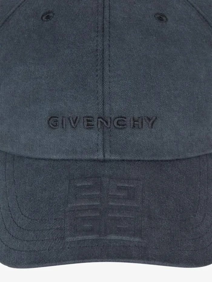 Men Beanies and Caps Givenchy GIVENCHY 4G Embroidered Cap In Canvas Black Men Beanies and Caps Givenchy GIVENCHY 4G Embroidered Cap In Canvas Black