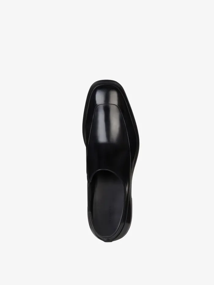 Men Boots and Loafers Givenchy Squared Derbies In Leather Black Men Boots and Loafers Givenchy Squared Derbies In Leather Black