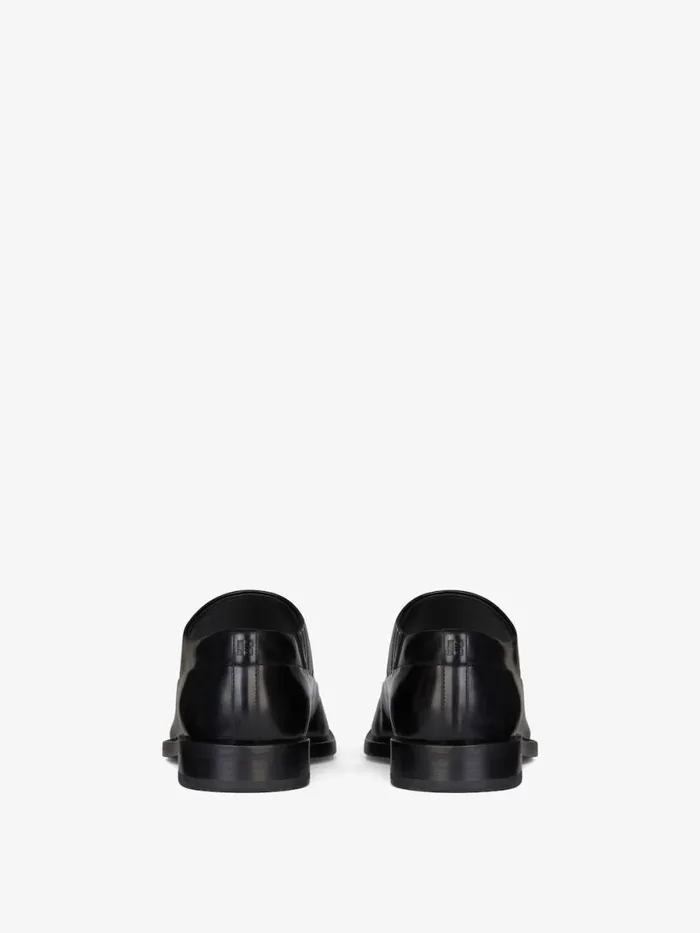Men Boots and Loafers Givenchy Squared Derbies In Leather Black Men Boots and Loafers Givenchy Squared Derbies In Leather Black