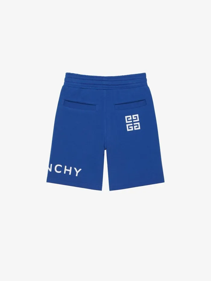 Men Boy 4 To 12 Years Givenchy Bermuda Shorts In Fleece Royal Blue Men Boy 4 To 12 Years Givenchy Bermuda Shorts In Fleece Royal Blue