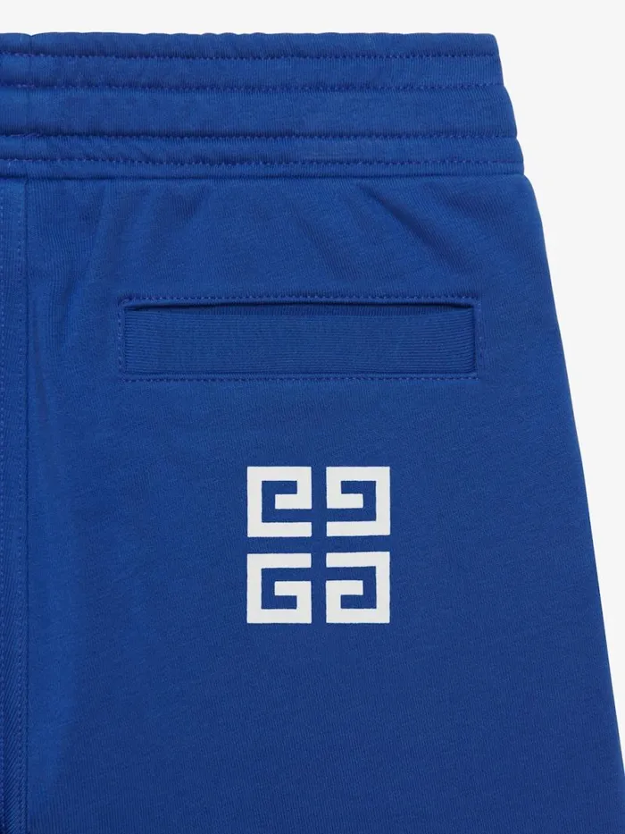 Men Boy 4 To 12 Years Givenchy Bermuda Shorts In Fleece Royal Blue Men Boy 4 To 12 Years Givenchy Bermuda Shorts In Fleece Royal Blue