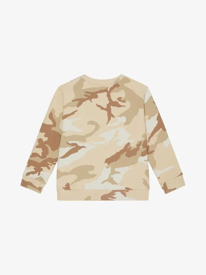 Men Boy 4 To 12 Years Givenchy Sweatshirt In Cargo Print Fleece Creambeige