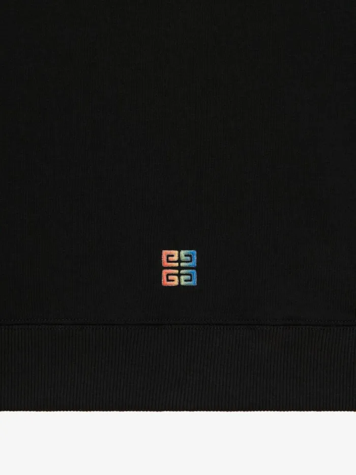 Men Boy 4 To 12 Years Givenchy Sweatshirt In Embroidered Fleece Black