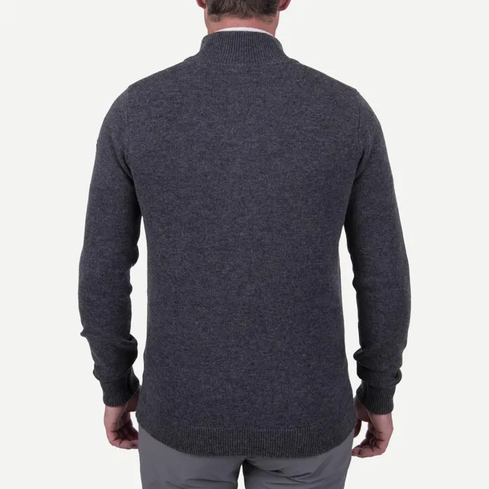 Men Celerina Placket Sweater Irondeep Space KJUS Midlayers and Sweaters