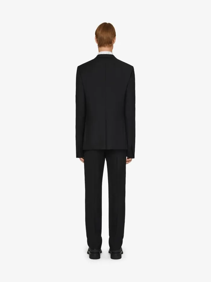 Men Coats and Jackets Givenchy Slimfit Jacket In Wool With ULock Closing Black