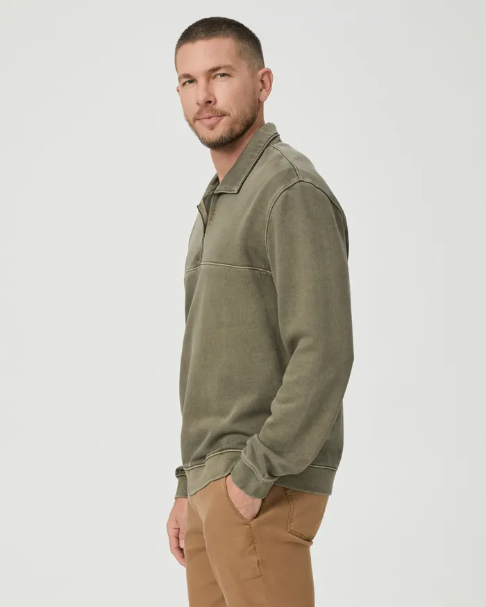 Men Davion Quarter Zip Pullover 8211 Vintage White Sage Sweaters and Sweatshirts PAIGE Men Davion Quarter Zip Pullover 8211 Vintage White Sage Sweaters and Sweatshirts PAIGE