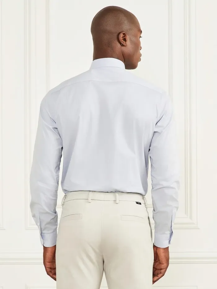 Men Eco Benny New Collar Paul Shirt Airway Blue Shirts GUESS Men Eco Benny New Collar Paul Shirt Airway Blue Shirts GUESS