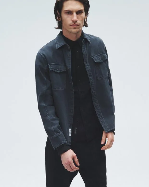 Men Featherweight Denim Shirt Minna Shirts rag and bone